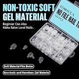 TOMICCA 120pcs Short False Toenails 12 Sizes Matte Fake Toe Tips 16mm Wide view 3
