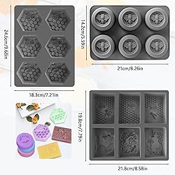 (More Styles Optional) Fuehbur 3 Pack Bee Soap