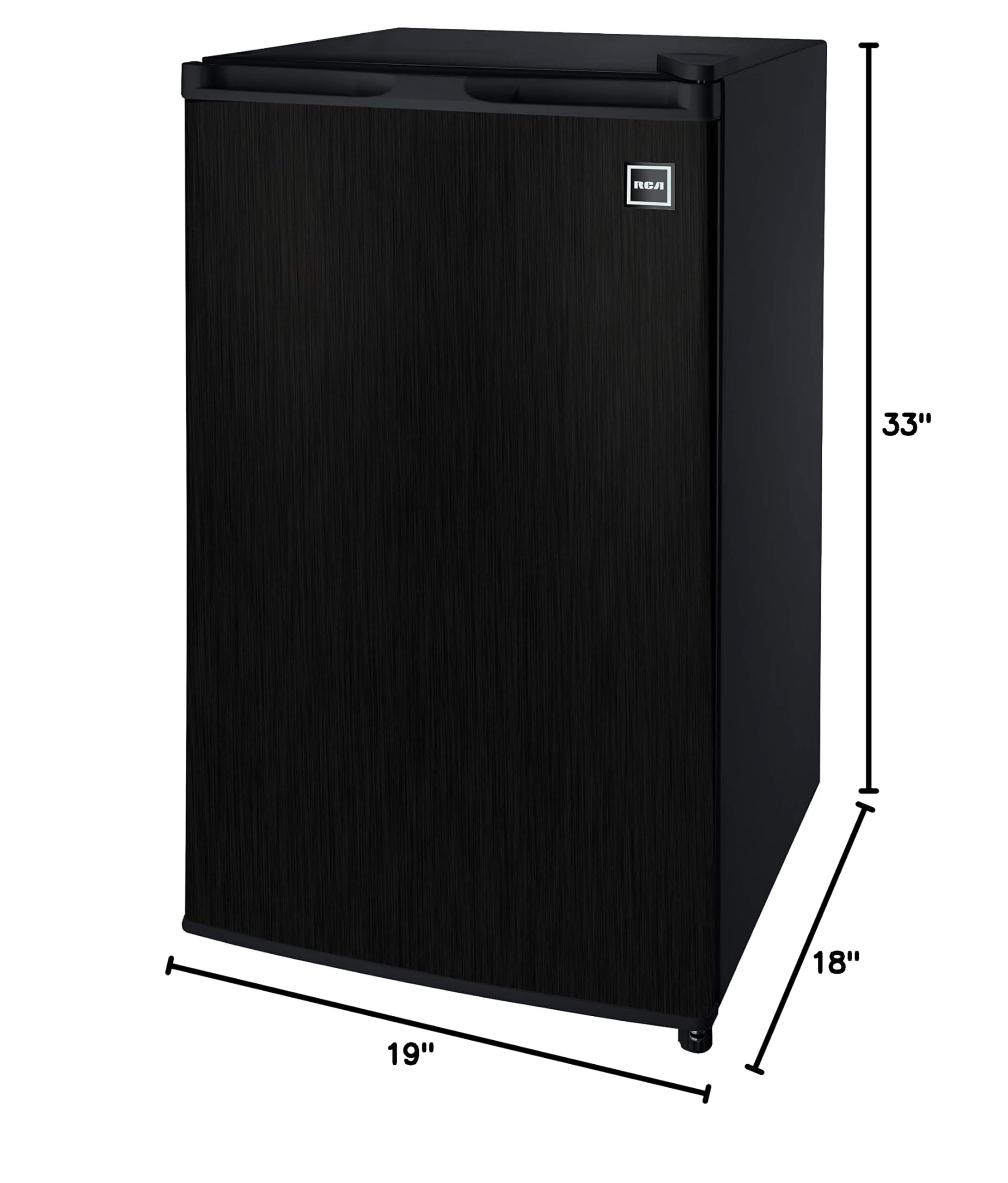 ARCTIC CHEF ACFR335, 3.2 Cu Ft Compact Design Mini Fridge with Freezer, Stainless, Black SS