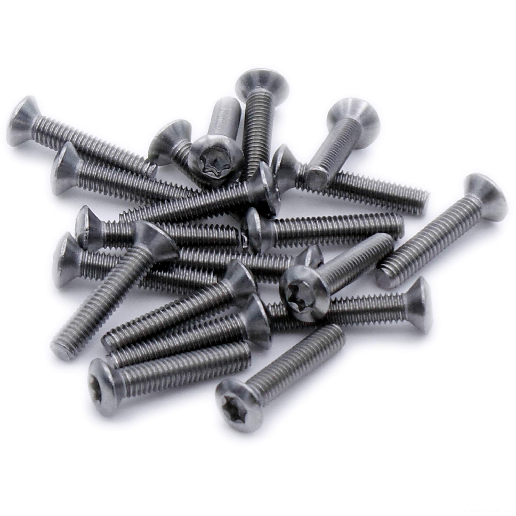 M2 (2mm x 6mm) TX Socket Raised Countersunk Machine Screw (Bolt) - Stainless Steel (A2) (Pack of 20)
