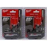 Milwaukee 48-11-2450 12V Lithium-Ion High Output 5Ah Battery 2 Pack