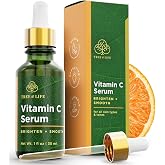 Tree of Life Vitamin C Serum for Face, Dark Spots Remover Face Oil, 1 Fl Oz | Brightening Vitamin C serum for face. Hydrating face oil that targets dark spots and fine lines for clear skin.