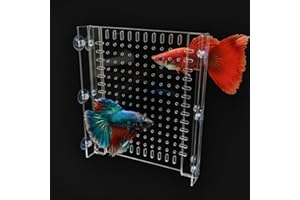 LIYAOLI Aquarium Divider for 75/125 Gallon Fish Tanks, 18"x20" Large Acrylic Tank Divider with Suction Cups, Adjustable Clear Partition Grid
