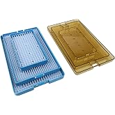 Plastic Autoclavable Instruments Storage Box S/M/L Size For Instruments Sterilization Tray Case with Silicone Mat (L SIZE)