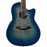 Ovation CS28P-RG Celebrity Standard Exotic Super Shallow Depth, Acoustic-Electric Guitar, Caribbean Blue Burst