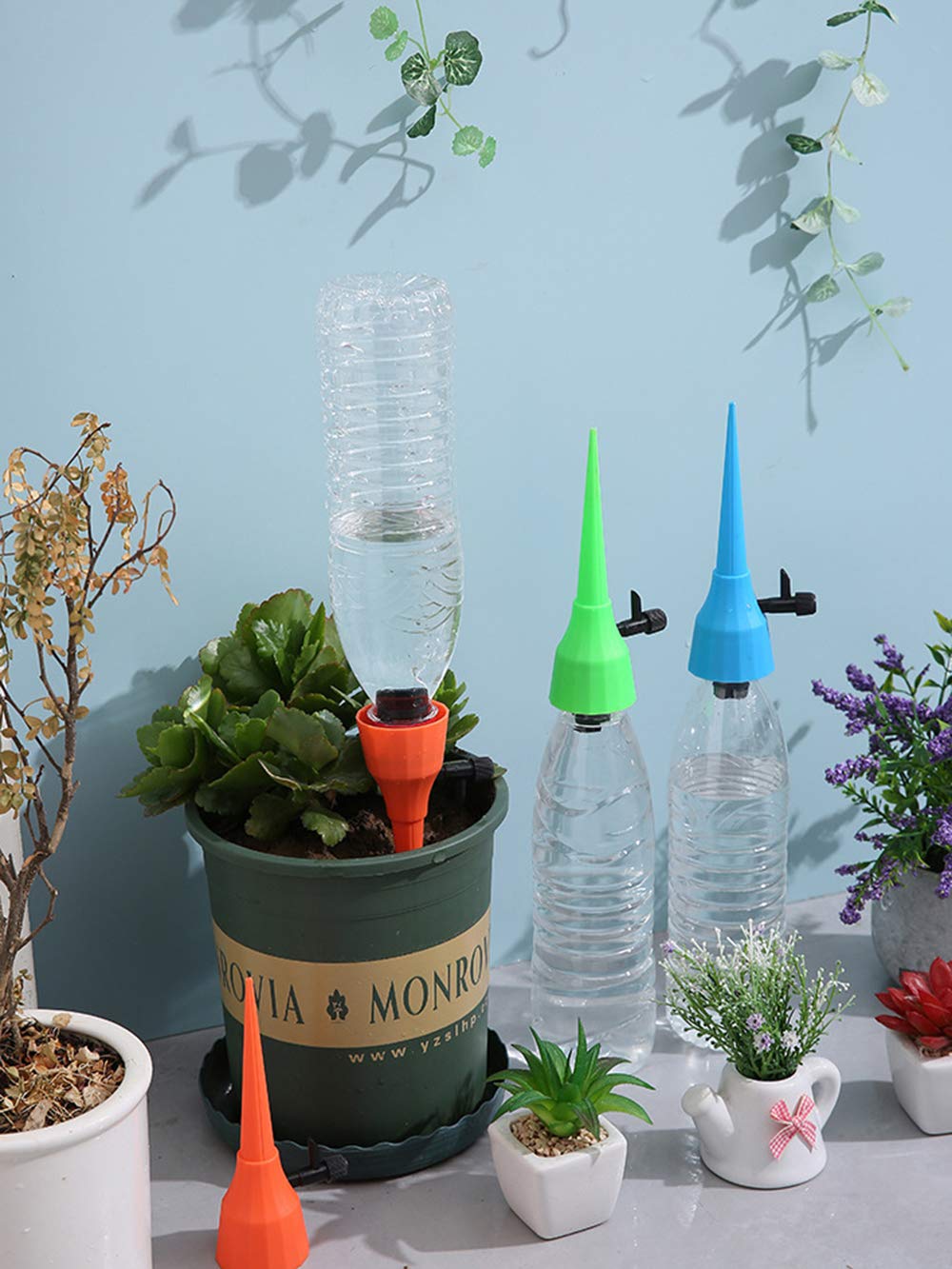 12-Pack Ceramic Self-Watering Spikes  Automatic Plant Watering System For  Indoor & Outdoor Potted Plants Vacation Plant Waterer