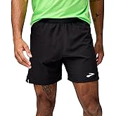 Brooks Men's Journey 7" Short, Lightweight, Supportive Fit Athletic Shorts with Brief Liner & Secure Storage