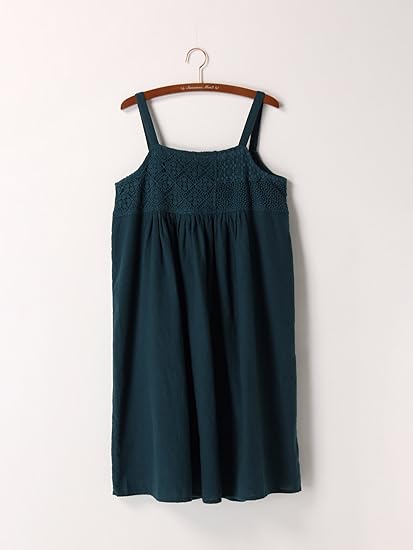 Amazon Co Jp サマンサモスモス Sm2 胸元レースたすきワンピース グリーン F 服 ファッション小物