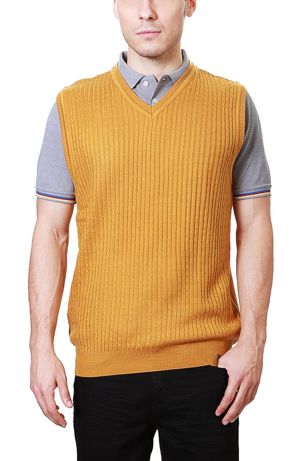 Peter England Yellow Sweater Amazon.in Clothing & Accessories