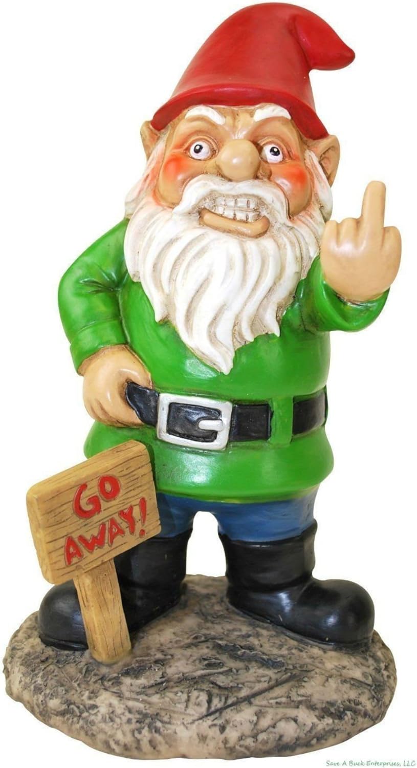 Amazon.com: Middle Finger Garden Gnome 