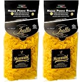 Sanniti by Irollo Gluten Free Mezze Penne Rigate Pasta, 17.6 oz &ndash; Authentic Italian Gluten-Free Pasta, Product of Italy [Pack of 2]
