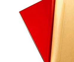 Cast Acrylic Sheet - .118" Thick, TP Red, 12" x