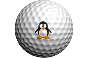 Golfdotz - USGA Rule Conforming Novelty Golf Ball Markers, Golf Ball Stickers for Marking Balls, No More Smearing from Stamps, Gifts for Golfers, Dads, and Retirees, (CreaturesCollection; 18-32 Count)