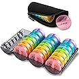 ［Upgrade］ Monthly Pill Organizer 2 Times A Day,One Month Box AM PM,Daily Cases Large 4 Week,Medication 28 Days Dispenser for Pills,Fish Oils, Vitamin,Supplement(Rainbow)…