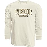 Blue 84 NCAA Unisex-Adult NCAA Officially Licensed Long Sleeve T-Shirt Ivory Dyed Ringspun Vintage