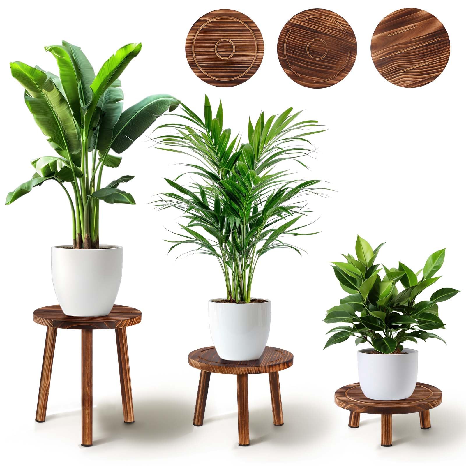 Photo 1 of **SIMILAR ITEM**ONLY 2 PLANT STAND** Yedcxup Plant Stand Indoor,2 Pcs Corner Plant Stand,Plant Shelf,Potting Bench,Suitable for Indoor and Outdoor Scenarios Such as Balcony,Living Room,Office,Small Corner Space and Courtyard.
