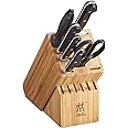 ZWILLING Professional S 7-Piece Razor-Sharp German Block Knife Set, Made in Company-Owned German Factory with Special Formula Steel perfected for almost 300 Years, Dishwasher Safe