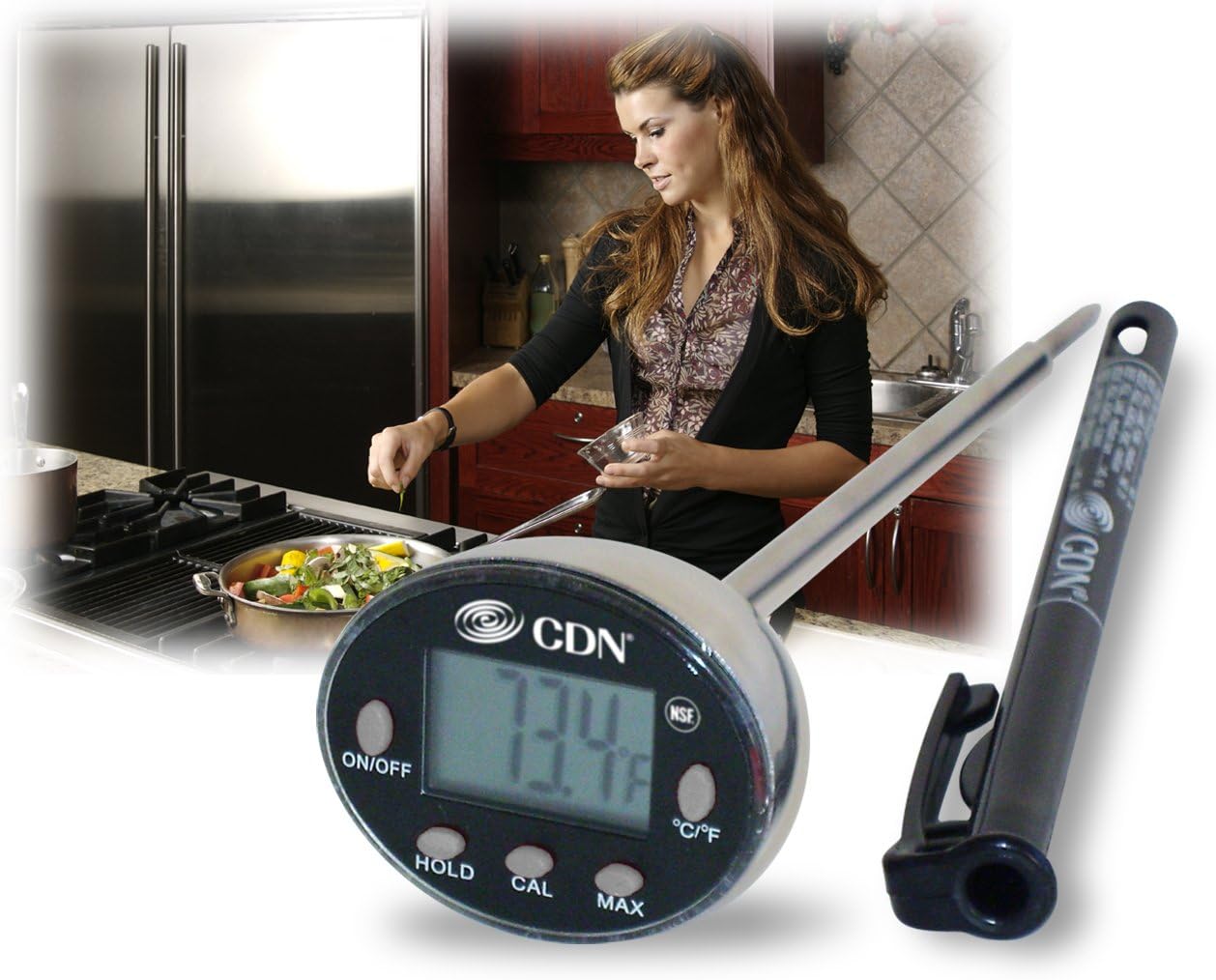 CDN DTQ450X Thin Tip Thermometer: Meat Thermometers: Kitchen & Dining