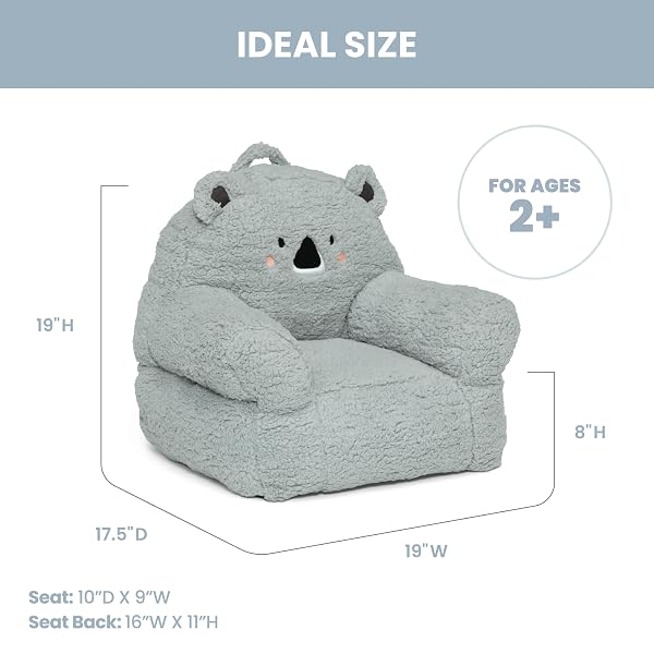 DELTA CHILDREN COZEE BUDDY CHAIR, KOALA