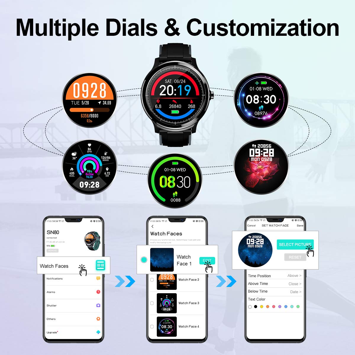 Fitness Tracker Gokoo Smartwatch Faces Gokoo Sn80 Smart Watch Sn80