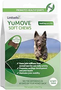 yumove 60 chewable tablets aids stiff joints clinically proven