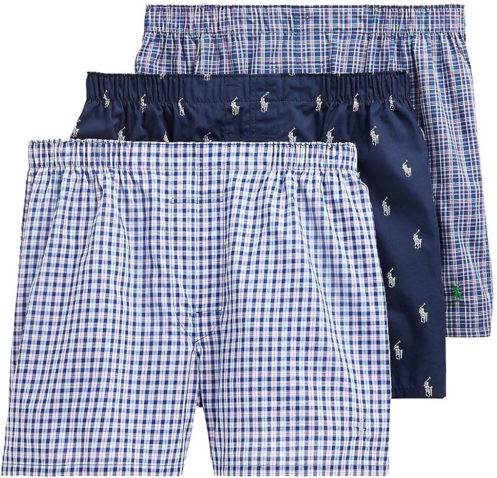 Polo Ralph Lauren Men's 3-Pack Classic Fit Packaged Woven Boxers at  Men’s Clothing store