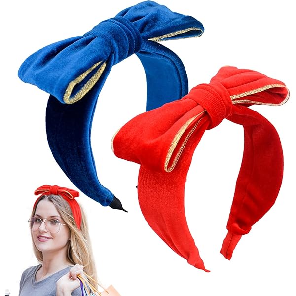 3piezas Diadema Roja Para Mujer Y Niñas, Diadema Linda, Diadema A