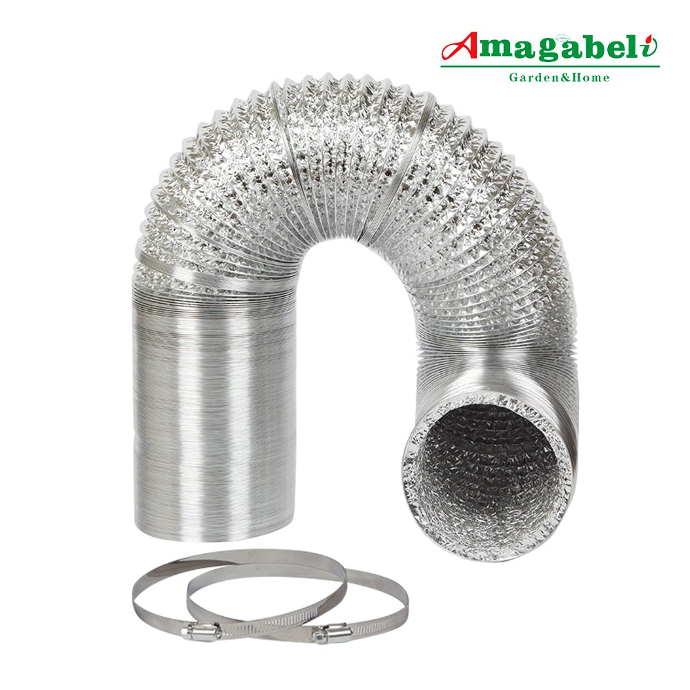 4in Aluminum Foil Duct Hose Grow Tent Room Ventilation Cooling System