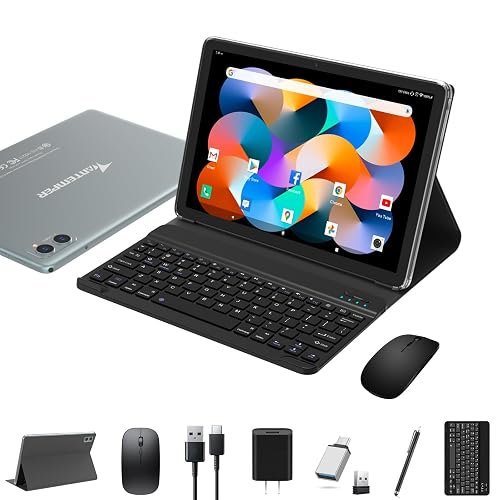 Tablet with Keyboard, 128GB Android Tablets 10 Inch, 8GB RAM+ 1TB ...