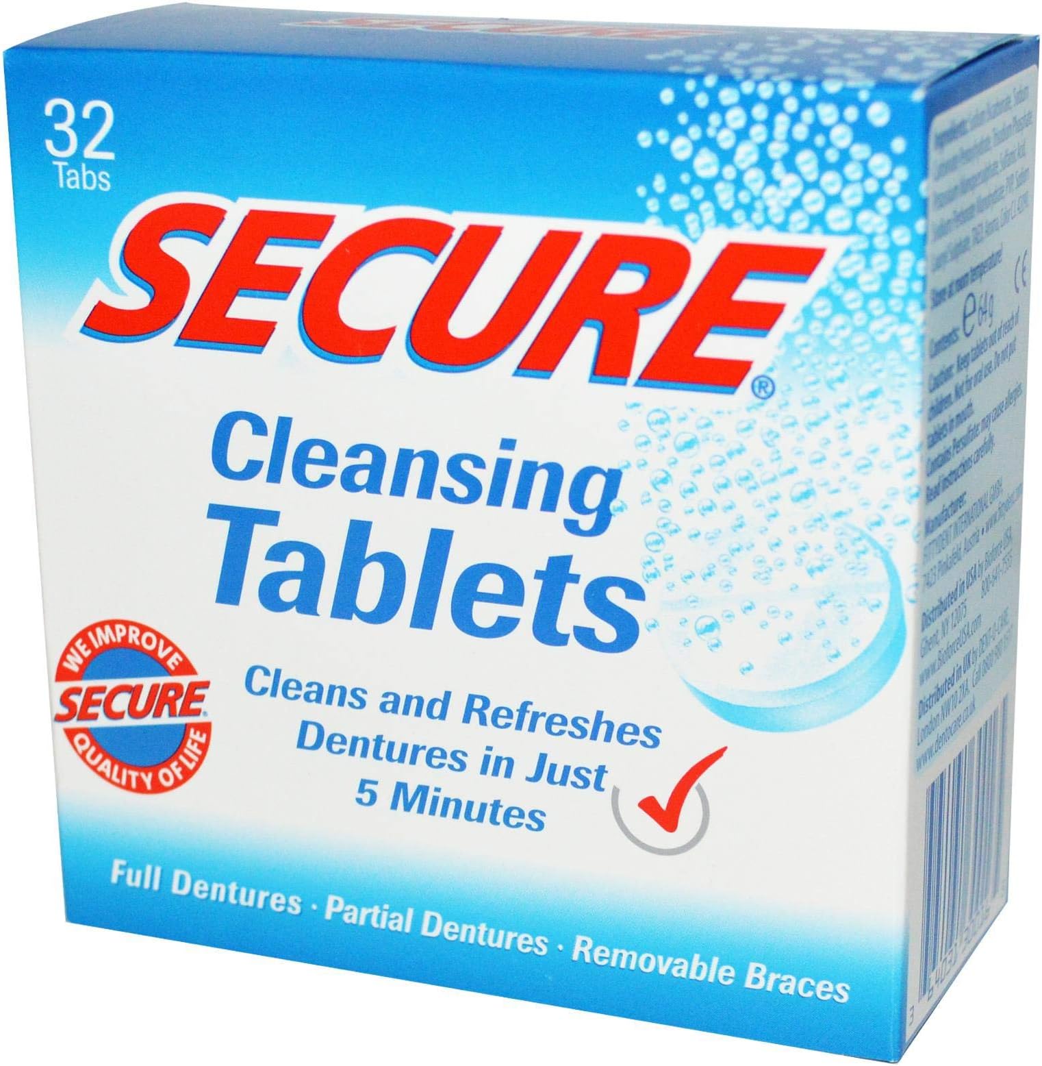 SECURE Denture Cleaner 32's