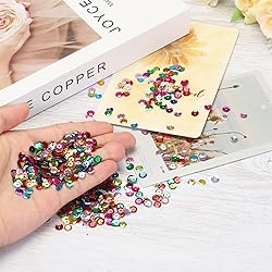 MECCANIXITY Iridescent Sequins 2400Pcs Cup Sequins