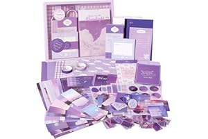 TIANREN Aesthetic Scrapbook kit(348pcs),Junk Journal/Daily Journal Scrapbooking Supplies Stationery ,A6 Grid Notebook,DIY journaling Craft Gift for Teen Girls, Boys,Kids,Women.（Moonlight)