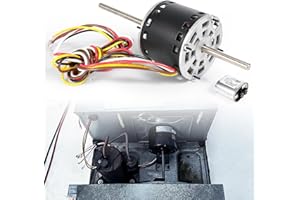 LEAPTREND Condenser Fan Motor for Coleman 7184-0156 7184-0432 1468-306 1468-3069 7855MVA-A11U 8333 Series for Fasco D1092, 1/3HP 115V 1675RPM 2-Speed 3.4A