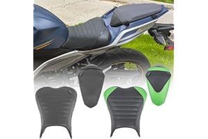 FAYEDENICY Motorcycle Ninja 400 Z400 Front Driver Rider Solo Seat Cowls Anti Slip Rear Passenger Seat Covers Cushion Pad for Ka-wasaki Ninja400 Ninja-400 Z 400 Z-400 2018 2019 2020 2021 2022 2023 (Black-Front)