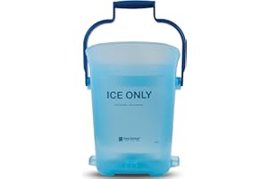 San Jamar Plastic Light Duty Ice Tote, 6 Gallons, Blue