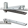 Rixson (Assa Abloy) Center Hung Pivot Hinges, Model 128-3/4, Interior Doors up to 3' 6"x 8' 6" (250 lbs.), Color: Satin Chrome (626)