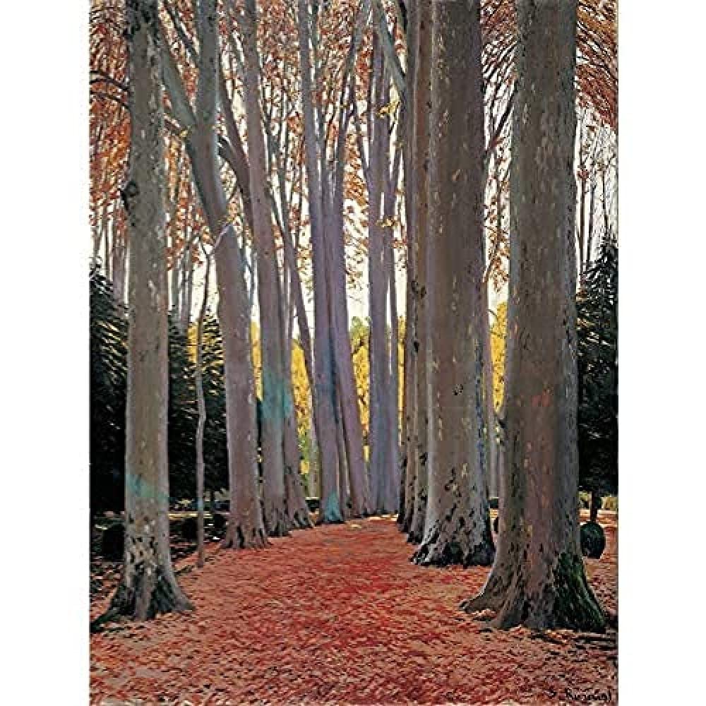 Santiago Rusinol Avenue Of Flugzeugbäume, Kunstdruck auf Leinwand, Premium-Wanddekoration, Poster