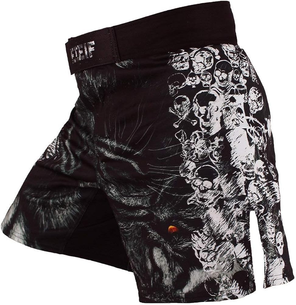 Short De Combat LAFROI Pour Homme - MMA, Boxe, Polyester - Avec Cordon