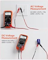 Crenova MS8233D Digital Multimeter 6000 Counts Volt/Amp/Ohm Capacitance view 5
