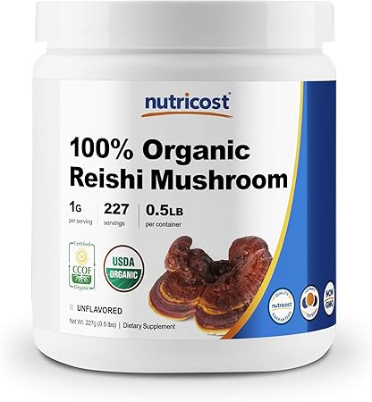 Amazon Com Nutricost Organic Reishi Mushroom 0 5lb 8oz Powder