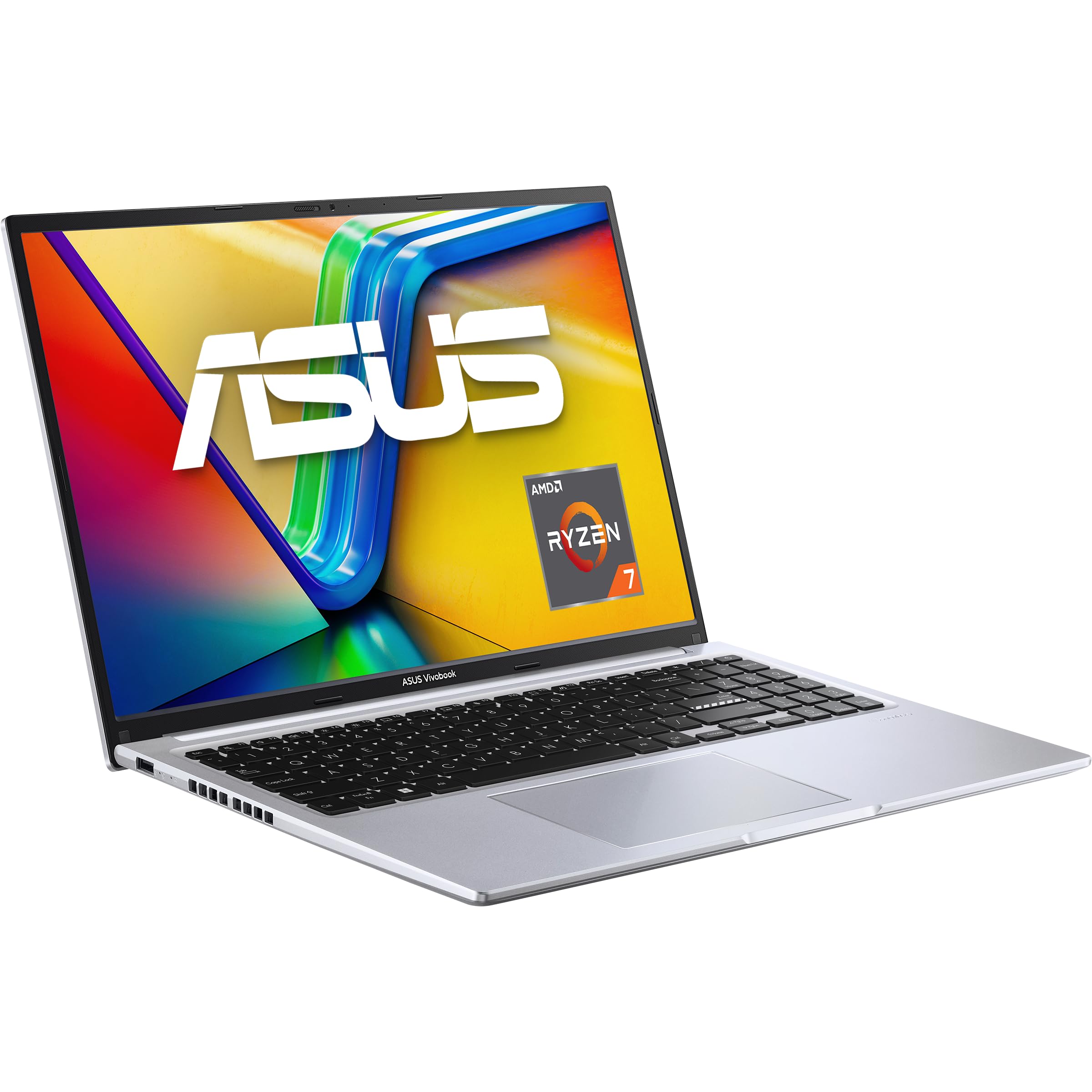 ASUS Vivobook 16 M1605YA Laptop | 16" WUXGA 16:10 IPS Display | AMD Ryzen 7 7730U | 16 GB RAM | 512 GB SSD | AMD Radeon | Windows 11 | QWERTZ Tastatur | Cool Silver