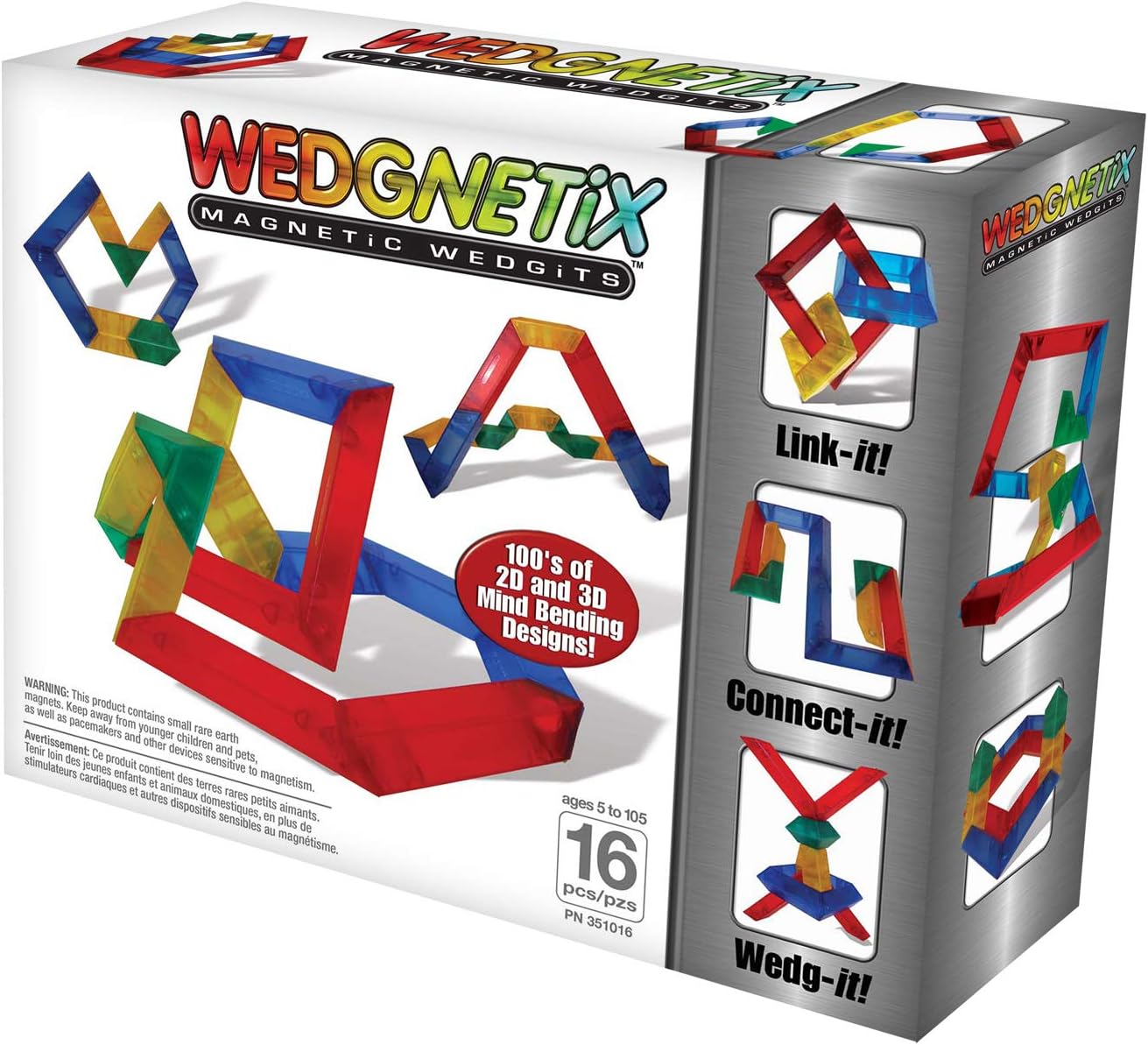 WEDGits WE351016 Magnetic Construction Set