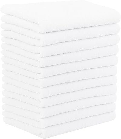 DUDU N GIRLIE Baby Terry Nappies 60x60cm Pack of 12 White