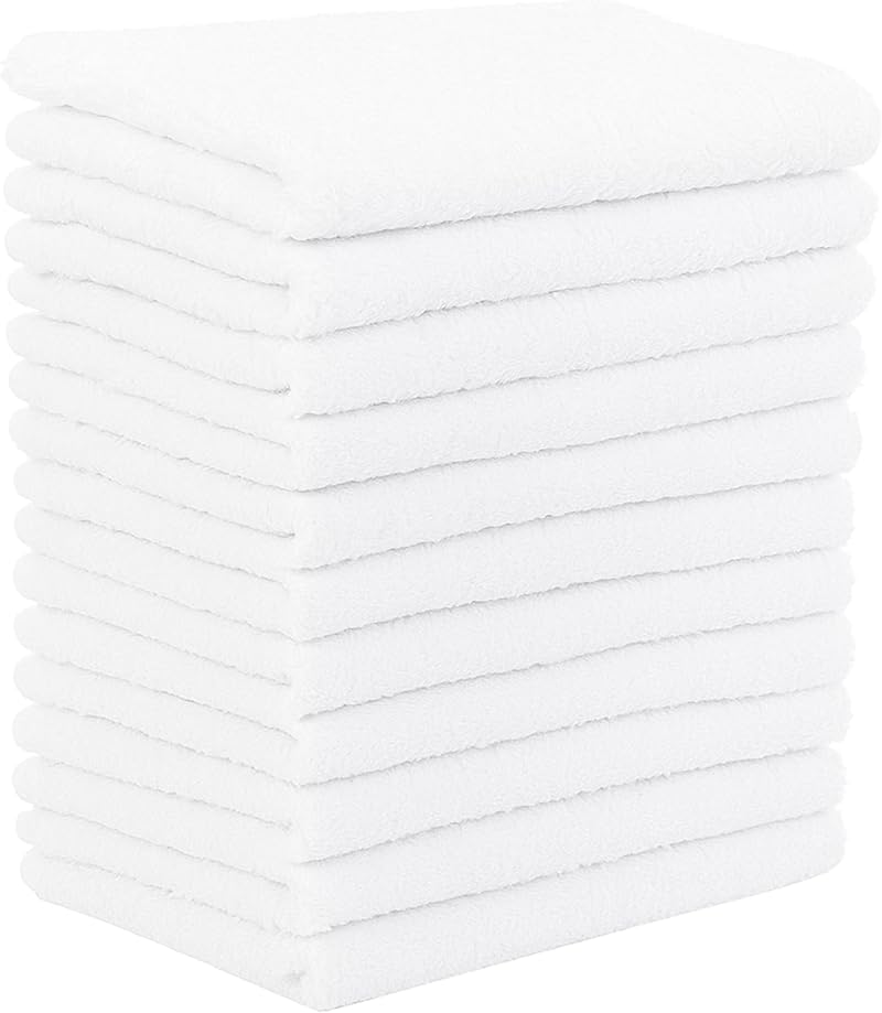 DUDU N GIRLIE Baby Terry Nappies 60x60cm Pack of 12 White
