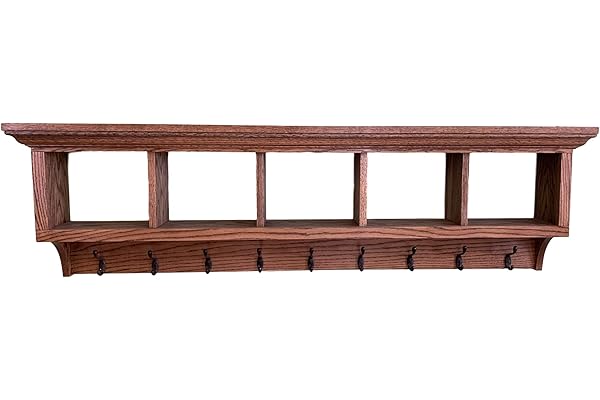 coat hook and shelf unit for hallway