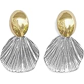 Black White Earrings for Women Teen Gifts Dangle Drop Fashion Geometric Statement Jewelry