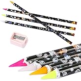 TOSAMZOO 4 Pcs Diamond Art Pencils, Nail Point Drill Pen Self Adhesive Resin Picker Dotting Wax Pencil Gem Pick up Tools for 