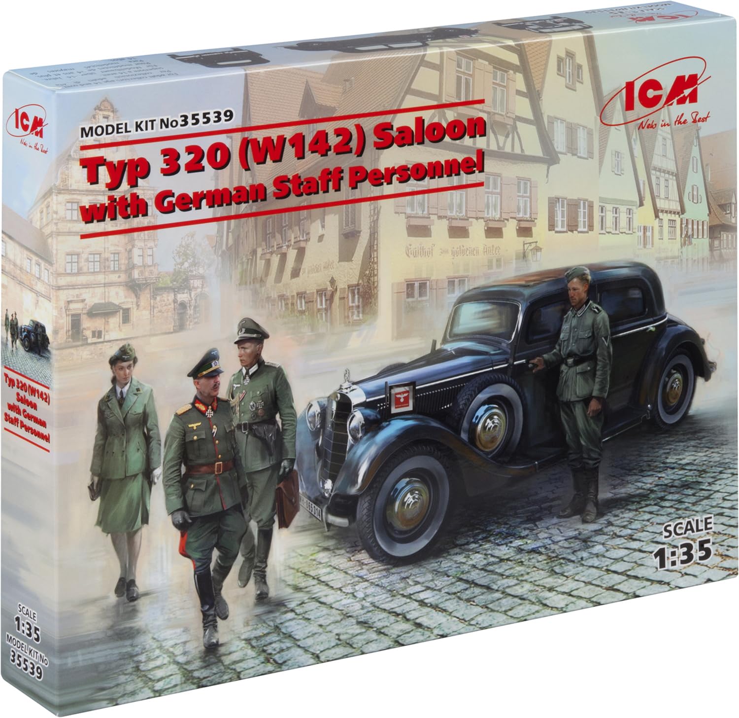 ICM 1:35 - Typ 320 (W142) Saloon with German Staff