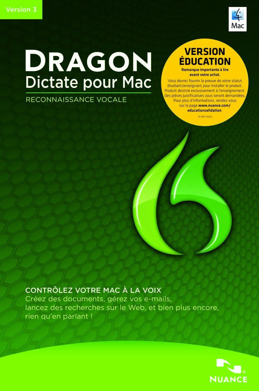 Dragon Dictate 3 version étudiante Amazon.fr Logiciels