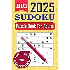 Sudoku Book for Adults - Large Print: Sudoku Puzzle Book with Solutions - The Perfect Challenge for All Skill Levels